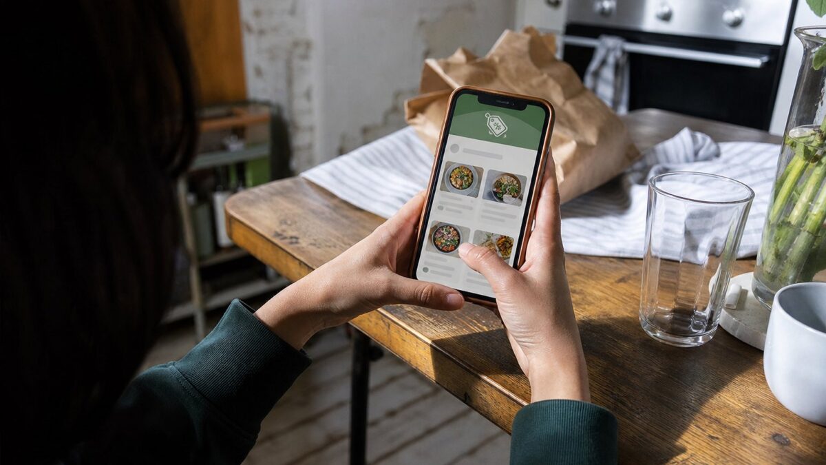 Uber Eats Bestellung mit Rabattcode in Berlin